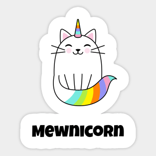 mewnicorn funny cat Sticker